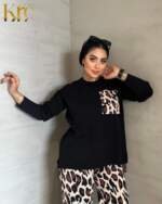 Tiger-pattern knit set - Image 2