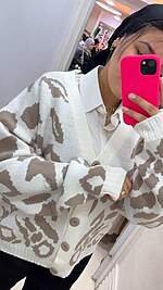 Leopard Knit Sweater - Image 6