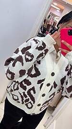 Leopard Knit Sweater - Image 5