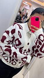 Leopard Knit Sweater - Image 7