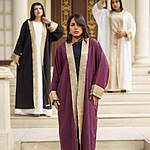 Linen Kaftan Gold Frame