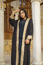 Linen Kaftan Gold Frame - Image 2