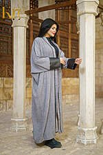 Plain Qaftan × Leather Sleeve - Image 2