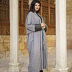 Plain Qaftan × Leather Sleeve