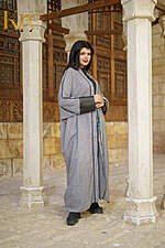 Plain Qaftan × Leather Sleeve