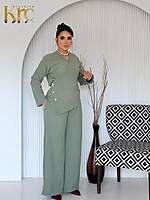 Three-button wrap top Set