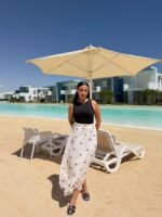 High-Waist Crepe Skirt - Image 2