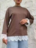 Lace Detail T-Shirt - Image 4