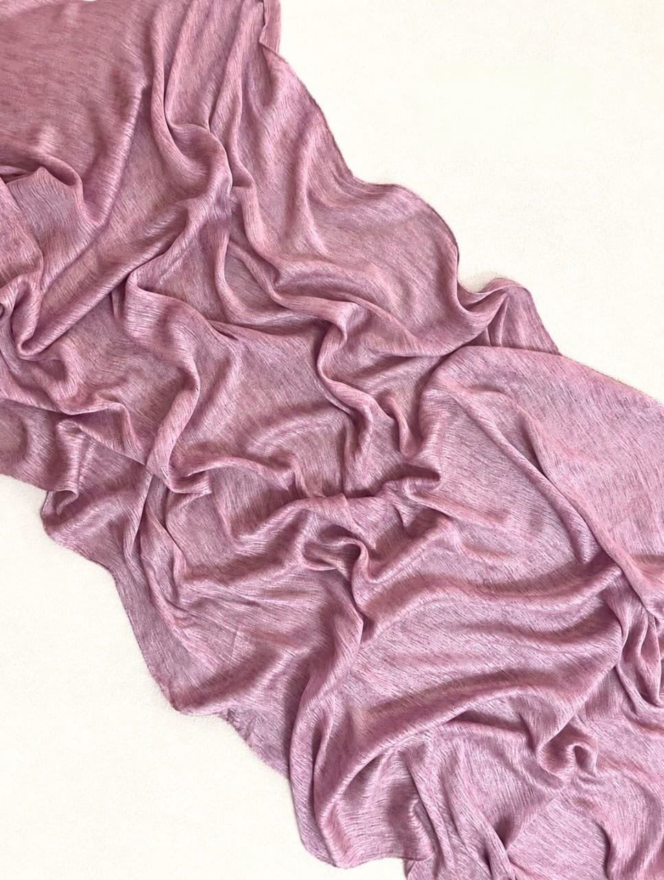 WhatsApp Image 2026-08-04 at 1.16.10 PM (4) Ruffled cotton Scarf (Dusty Mauve) - Image 1