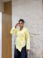 Italian Imported Linen Blouse - Image 3