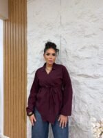 Italian Imported Linen Blouse - Image 4