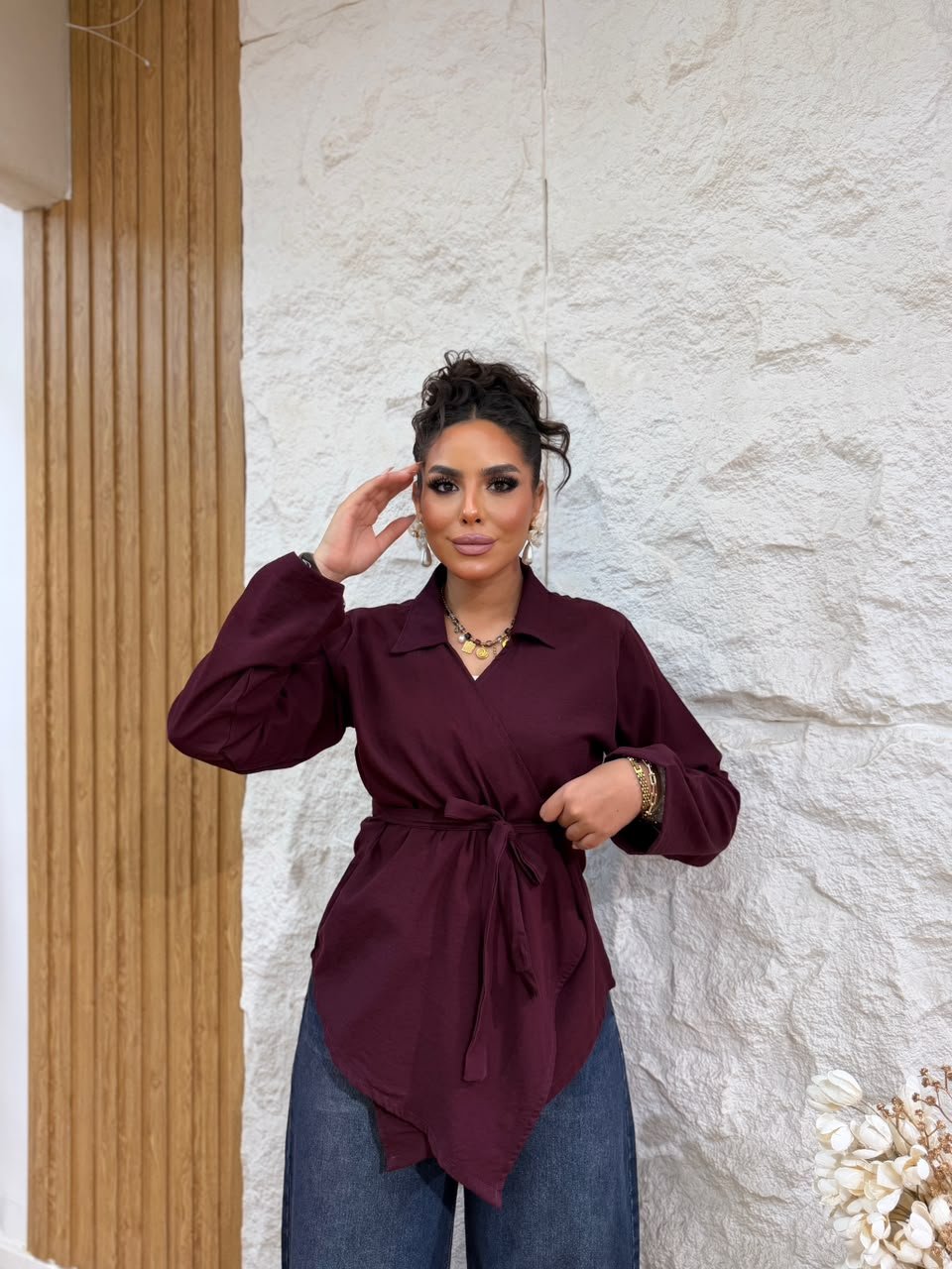 WhatsApp Image 2026-08-04 at 7.27.11 PM (3) Italian Imported Linen Blouse - Image 1