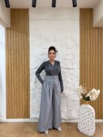 3-Button High Waist Pants - Image 2