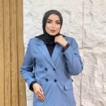 Plain Blazer with Lace Trim