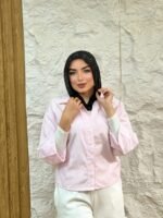 Striped cropped shirt - Image 5