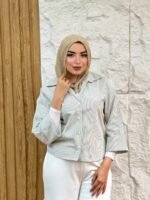 Striped cropped shirt - Image 8
